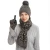 Import 2020 Charming Design Winter Sexy Style Pink Leopard Print Women Knitted Hat Scarf Glove Set from China