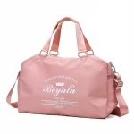 2020 colorful travel gym bag with letter for lady medium size waterproof daily life duffel bag for women lady girl travel