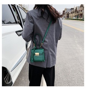 2020 Fashion Leather Snakeskin Mini Handbags Women Purse Elegant Female chian Square Messenger Bag