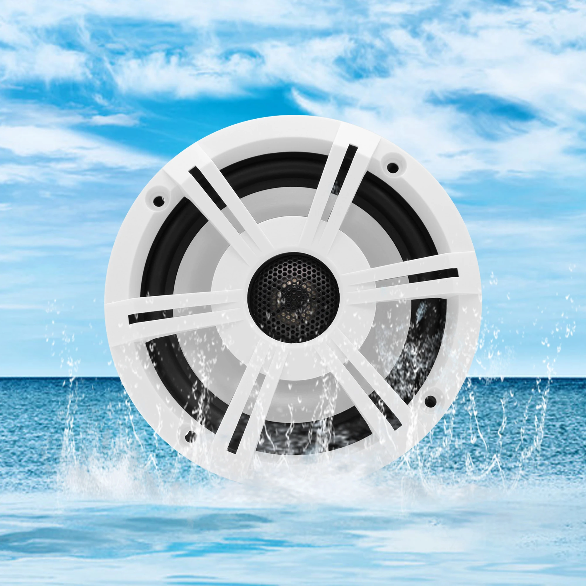2020 New Develop Professional  Marine Speakers H-065 200W Max Power  2-Way Coaxial Marine Boat Water Proof Speakers