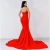Import 2020 new women&#x27;s weddings bridesmaid dresses solid color wrap chest party elegant dresses from China
