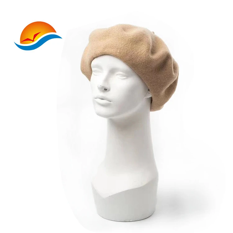 2020 Popular Winter Custom Solid Color Blank Ladies Beret Cap Hats