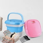 2020 Portable Mini Washing Machine with Foldable Compact Ultrasonic Washer Lightweight Travel Laundry Washer USB