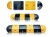 Import 2020 Rubber Driveway Road Speed Humps Bumper Heavy Duty Speed Bumps from China