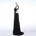 2020  backless long party wear women black formal elegant mermaid evening dress