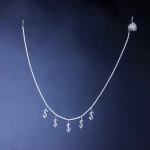 2020 trendy high quality rhinestone chain gold plated beach jewelry dollar sign  gold plated waist chain body chain
