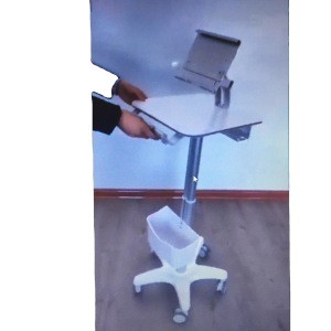 2020 Well designed Mobile Medical Tablet Doctor Cart Computer Laptop Trolley with Aluminium Body