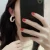 Import 2021 Korean Amber Acrylic Chunky C Shape Earrings Acetic Acid Resin Acrylic C Shape Hoop Earrings from China