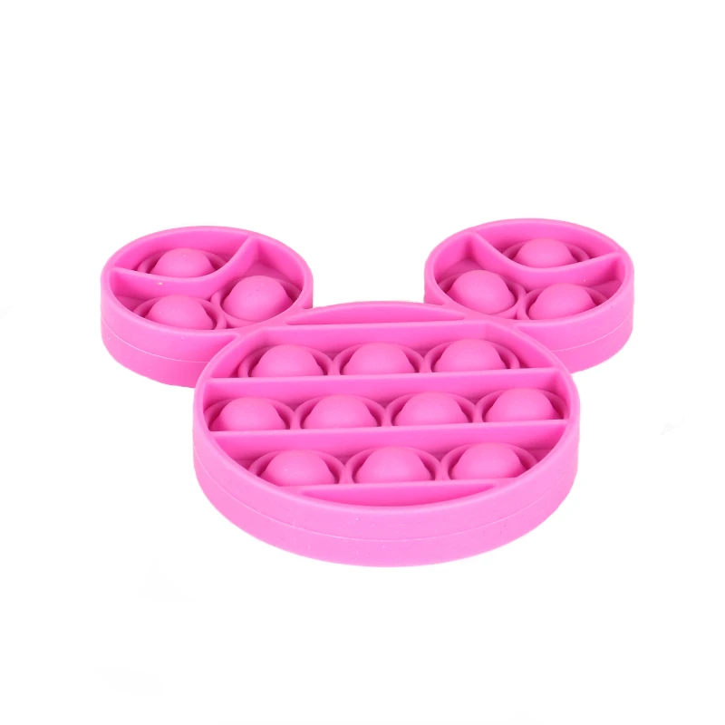 2021 Most Popular Various Shapes customized Stress Reliever Silicone Push Popular Bubble Sensory Fidget Toy