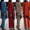 2021 New Elegant Prayer Clothing Ladies Abaya Muslim Dress Southeast Asian Dress Suit Loose Temperament Islamic Clothing Women