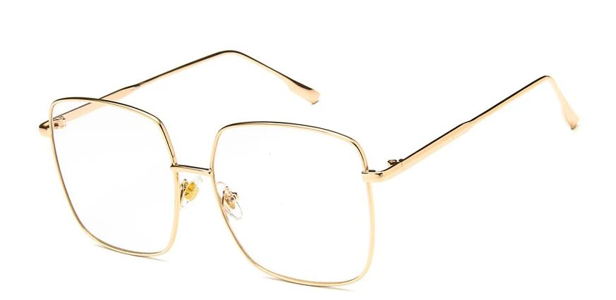 2021  Retro Vintage Women Eye Glasses Frames Clear Lens Optical Metal oval frame glass transparent Eyewear