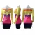 Import 2021 summer party club popular long sleeve sexy hollow cut out color block patchwork dress from China