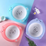 Safety plastic cartoon washbasin for newborn babies