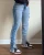 Import 2021 women stacked jeans custom reversed high waisted bell bottom pantalones ladies female denim jeans women jeans distributor from China