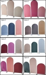 2022 portable custom printed pillow case wedding backdrop arch