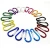 Import 2.0"/5CM Aluminum D Ring Carabiner Clip,Lightweight Durable Small Caribeaner Keychain Hook from China