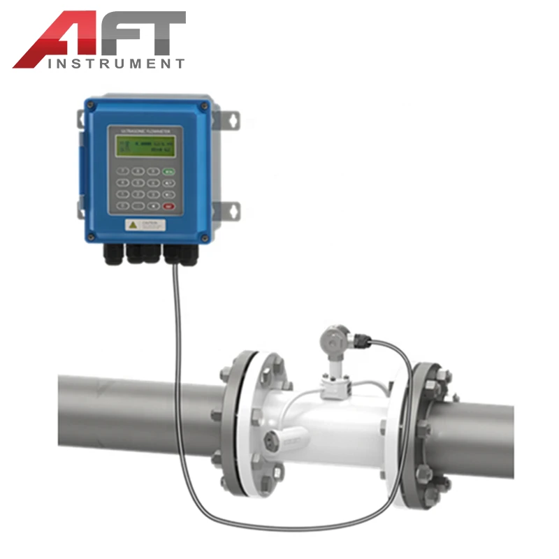 220v Pipe Insertion Type Ultrasonic Pure Water Flow Meter DN50