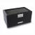 Import 24 grid large carbon fiber leather drawer watch case with clear glass lid from China