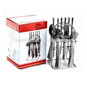 24Pcs flatware set Stainless Steel Cutlery Set