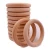 Import 25mm-100mm wood ring Natural Wooden Baby Teether Ring Unfinished Wood Jewellery Craft ring from China