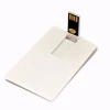 2GB/4GB/8GB white Bank Credit Card Shape USB 2.0 Flash Drive Memory High Quality