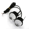 2pcs waterproof highlight 12VDC LED moto fog driving lamp bulb strobe flash motorcycle lens eagle eye drl daytime running lights