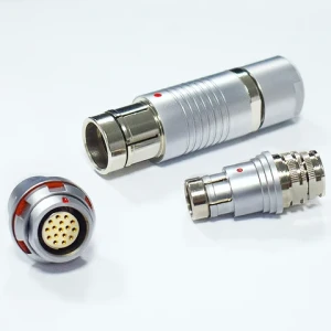 2pin S/SC 102 A051 -130 Fischers Connectors cable plug IP68 metal circular push pull connector