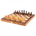 3 in 1Chess Set Wooden Chess Game Backgammon Checkers Indoor Travel Chess Wooden Folding Chessboard Chess