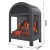 Import 3 sided electric fireplace with stove heater from China