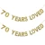 Import 30/40/50/60/70 years loved Glitter Banner Birthday Flags Thirsty Anniversary Party Decorations Bunting Events Supplies from China
