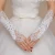 Import 30cm length bride dress Accessories beads sequins decorative Simple Lace fingerless hollow satin wedding gloves from China