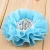 Import 3.15 Inch Large Beaded Chiffon Fabric Flowers With Pearl Rhinestone Hair Accessories DIY from China