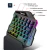 35 Keys One-Handed RGB Mechanical Gaming Keyboard LED Left Hand Mini Keypad For Mobile Game PC PS4 Xbox LOL PUBG Games