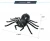 Import 360 degrees rotation eyes that glowing safety material radio control infrared spider toy for sale from China