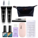 38 Colors Poly Gel Nail Builder Set Private Label Nail Extension Acrylic Poly Gel Kit With Uv Lamp Brush Tools