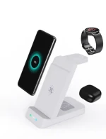 3in1 B-20 Fast Charging Stand Dock Popular Multifunctional Wireless Charger for Samsung Devices