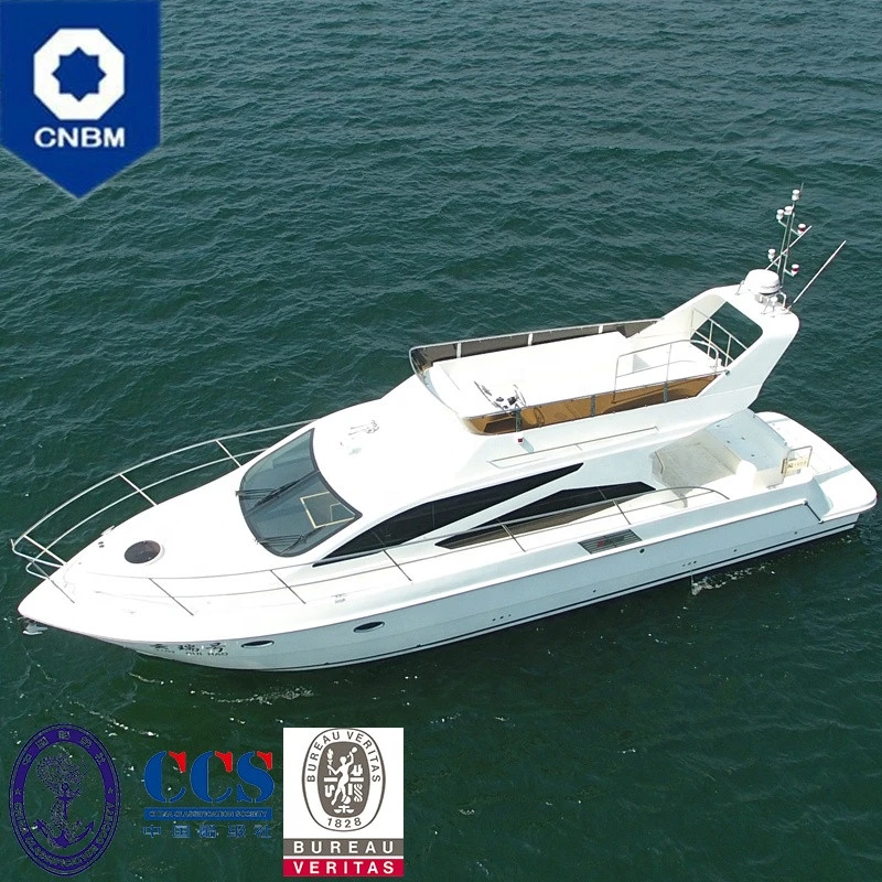 45 China Brand New Fibreglass Luxury Cabin Motor Yacht Fishing Flybridge Cruiser Boat for Sale with Prices