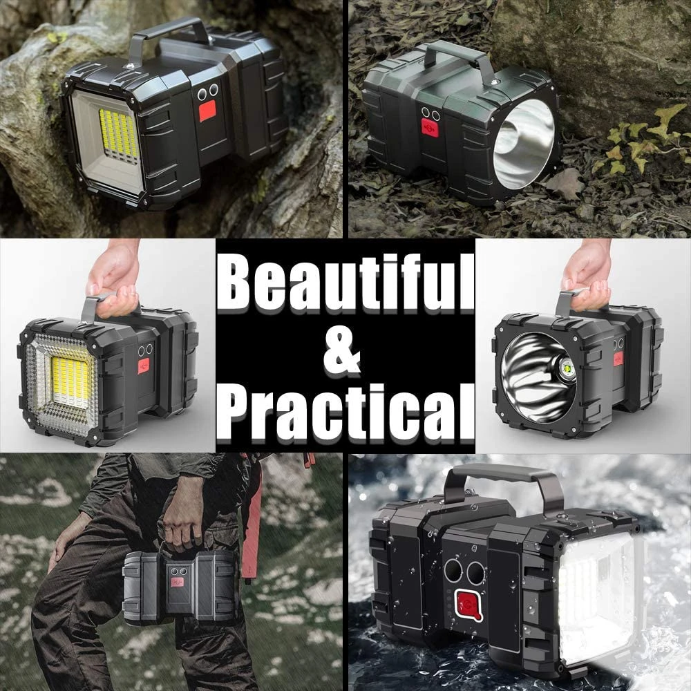45LEDs and L2 LED Portable Outdoor Handheld Spotlight Searchlight Waterproof Rechargeable Search Light Torch