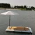 Import 4m inflatable water dock with ladder  jetski inflatable dock from China