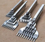 4mm Set of 4 Leather Craft Tools Hole Punches Stitching Tool 1+2+4+6 Prong