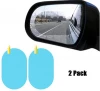 4PCS Car Rearview Mirror Film,Car Side windows Anti fog flim,HD Nano Film Anti Fog Glare Rainproof Waterproof Mirror Window Film