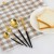 Import 4pcs flatware gold plating stainless steel spoons forks and knives cutlery set with color box from China