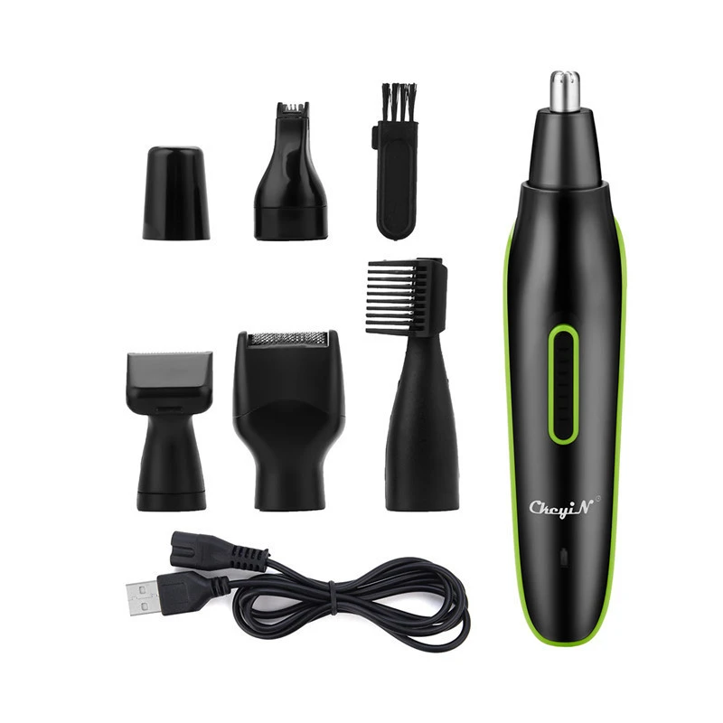 5 In 1 USB Rechargeable Electric Hair Kit Eyebrow Ear Nose Trimmer Shaver Sideburns Beard Razor Shaving Machine 45