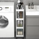 5-level kitchen organizer cart  Practical multi-functional storage trolley Carbon steel Five level storage racks for gaps