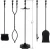 Import 5 Pcs Indoor Wrought Iron  Fireplace Tools and Holder Sets Fireplace Accessories from China