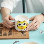 5 piece eco friendly biodegradable dinnerware ,bamboo fiber kids plate sets compostable cartoon tableware for baby