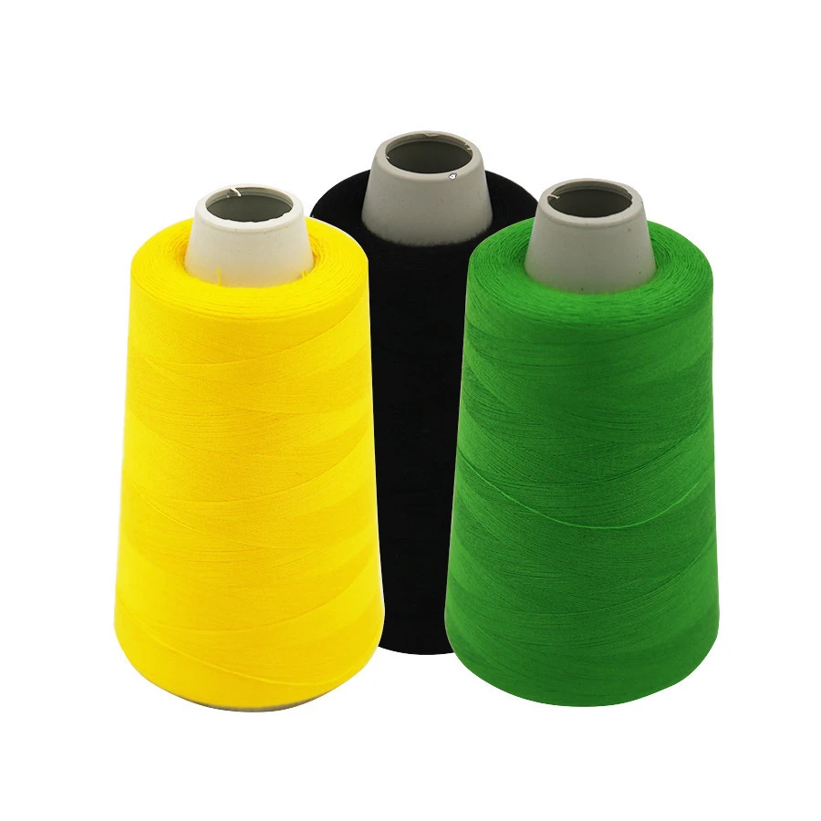 5000m cotton bag raw white spun polyester industrial spools sewing machine tailoring thread