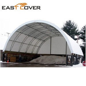 50&#39;x40&#39; truss arch shipping container fabric building aircraft dome shelter for sale