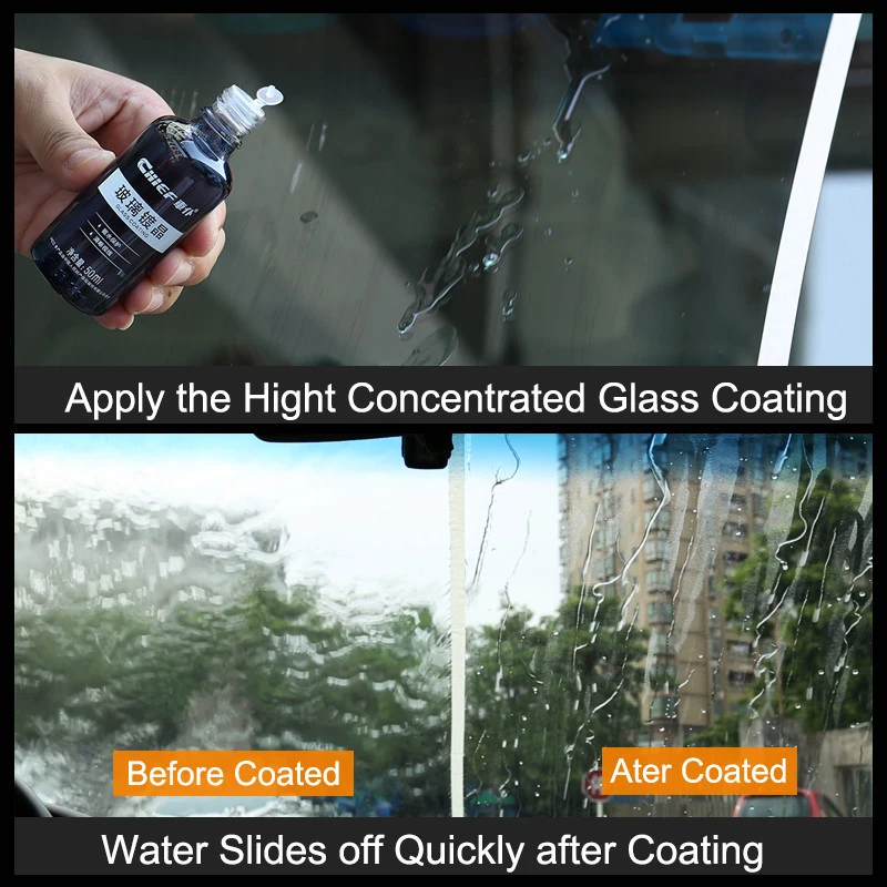 50ml Professional Auto Detailing Car Valeting Glass Maintain Home Glass Window Clean Car Glass Coating Agent