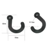 5mm Hole Black Plastic Hanger&amp;Hook For Garment Textile Packaging Accessories